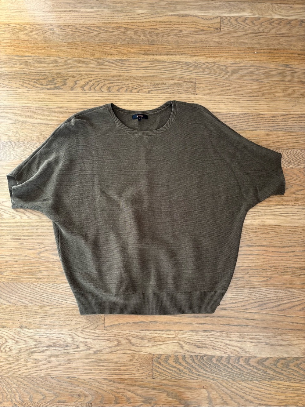 Quince Olive Green Women's Crewneck Sweater